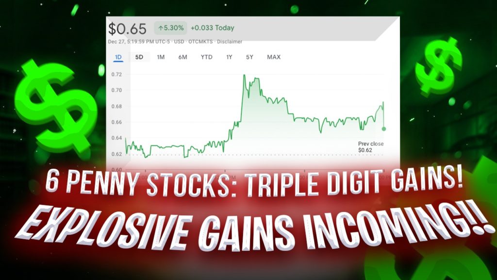 THESE 6 Penny Stocks READY TO EXPLODE! TRIPLE Digit Gains